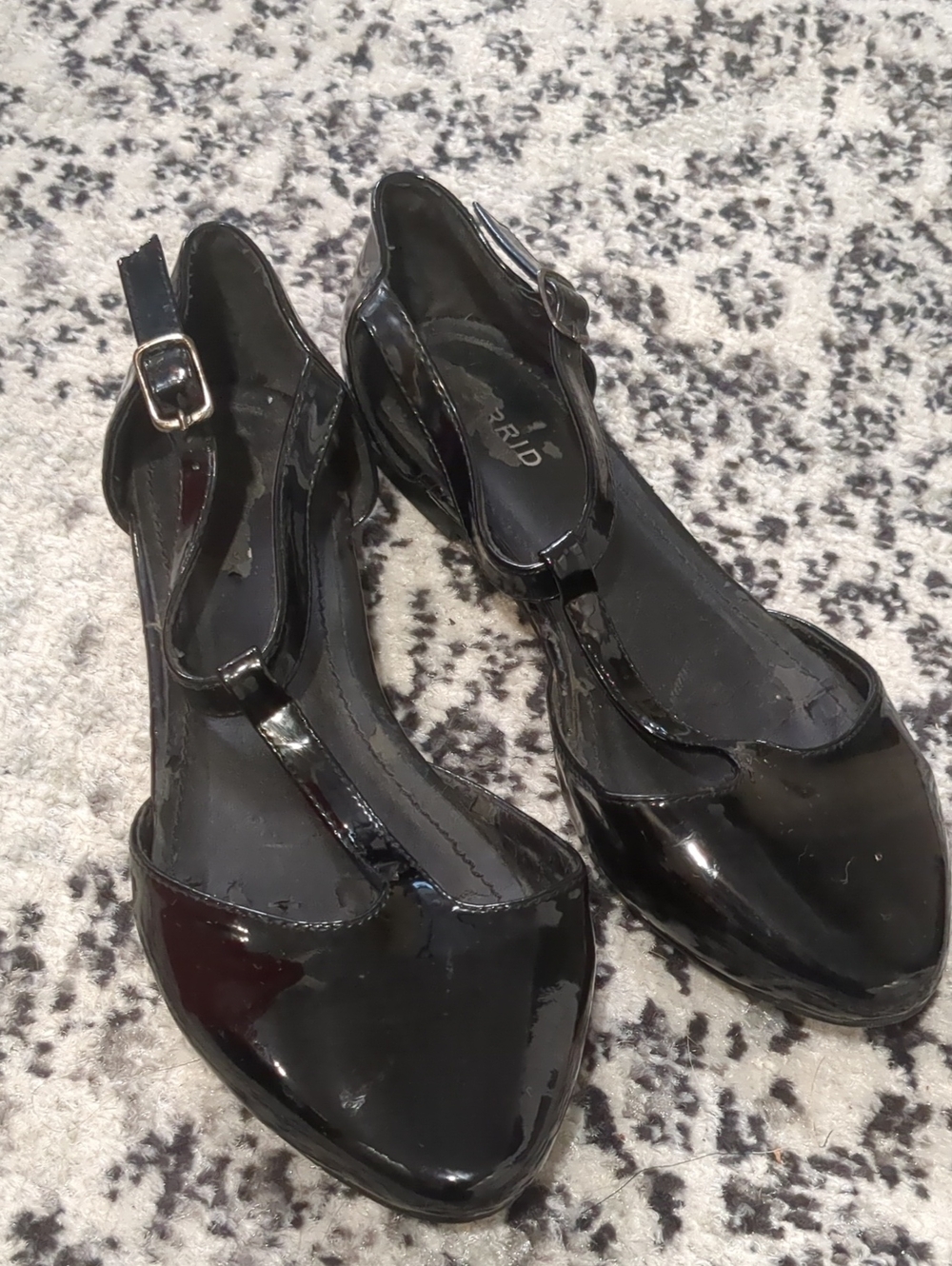 Torrid Black Patent Point Toe Mary Janes,Sz 8